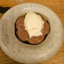 Erdäpfeleis mit Portweinreduktion und Schokoladenmousse