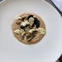 Crema di pane fritto con vongole e cozze